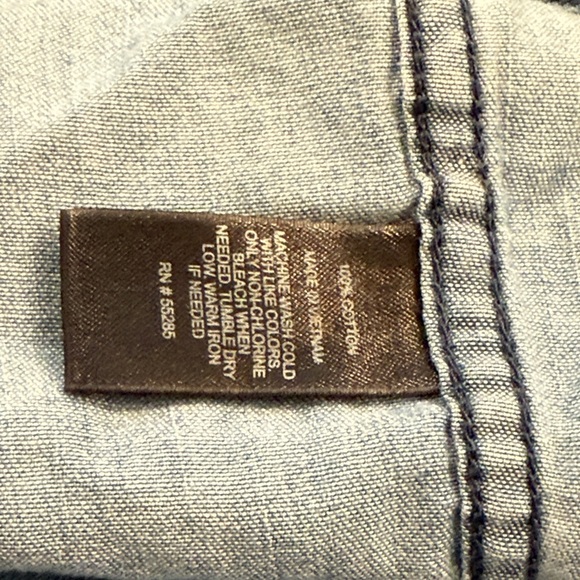 Express Blue Button Down Shirt - Picture 9 of 13